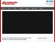 Tablet Screenshot of crossborderbusiness.com